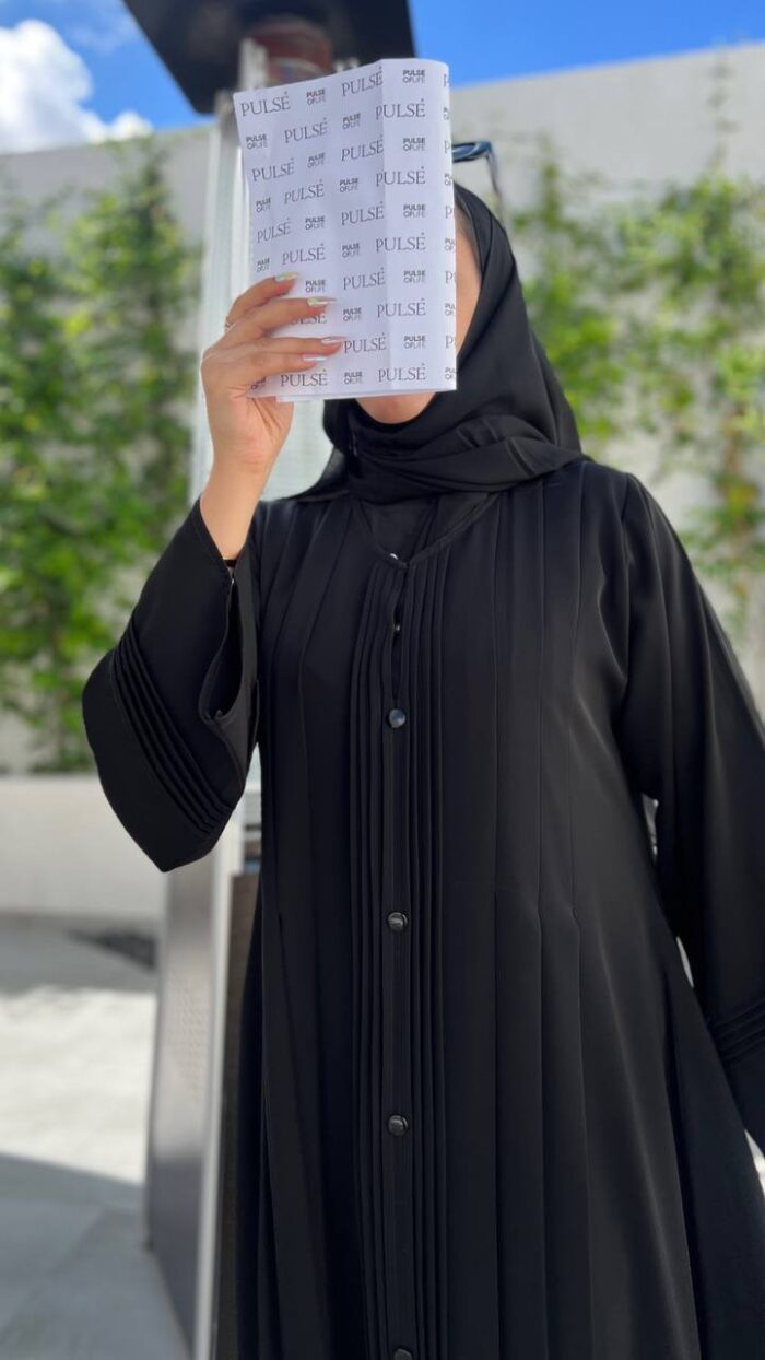 عباية كلوش رسمية بكسرات أمامية