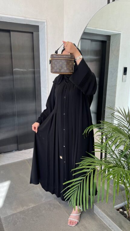 عباية كلوش رسمية بكسرات أمامية