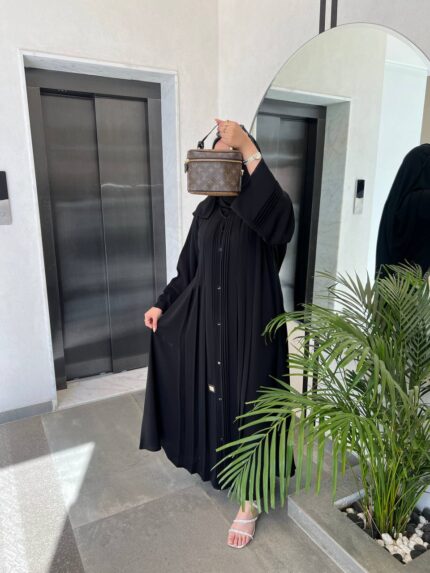 عباية كلوش رسمية بكسرات أمامية