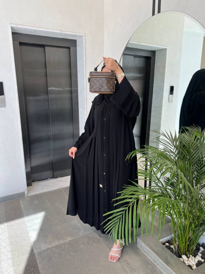 عباية كلوش رسمية بكسرات أمامية