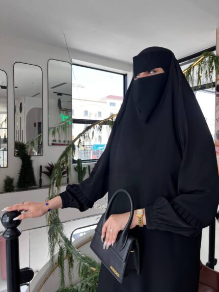 عباية راس كلوش بكم كسرات مطاط