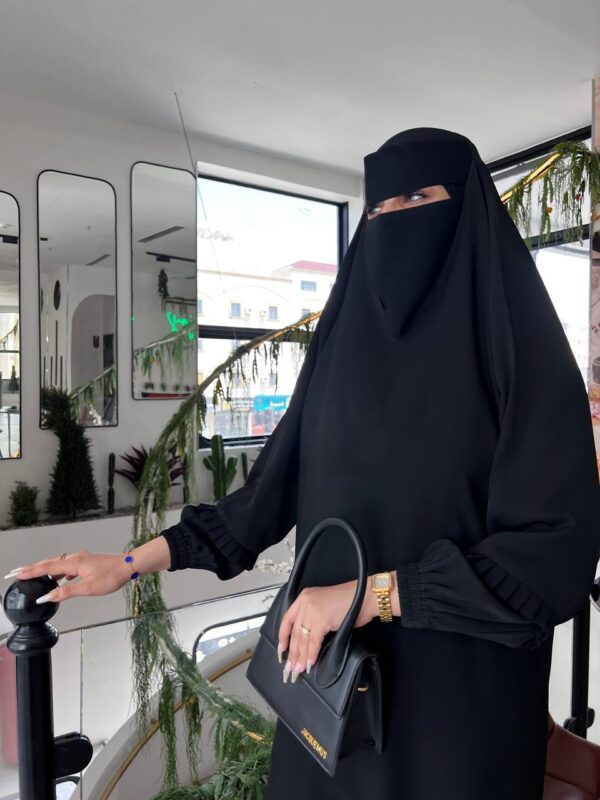 عباية راس كلوش بكم كسرات مطاط
